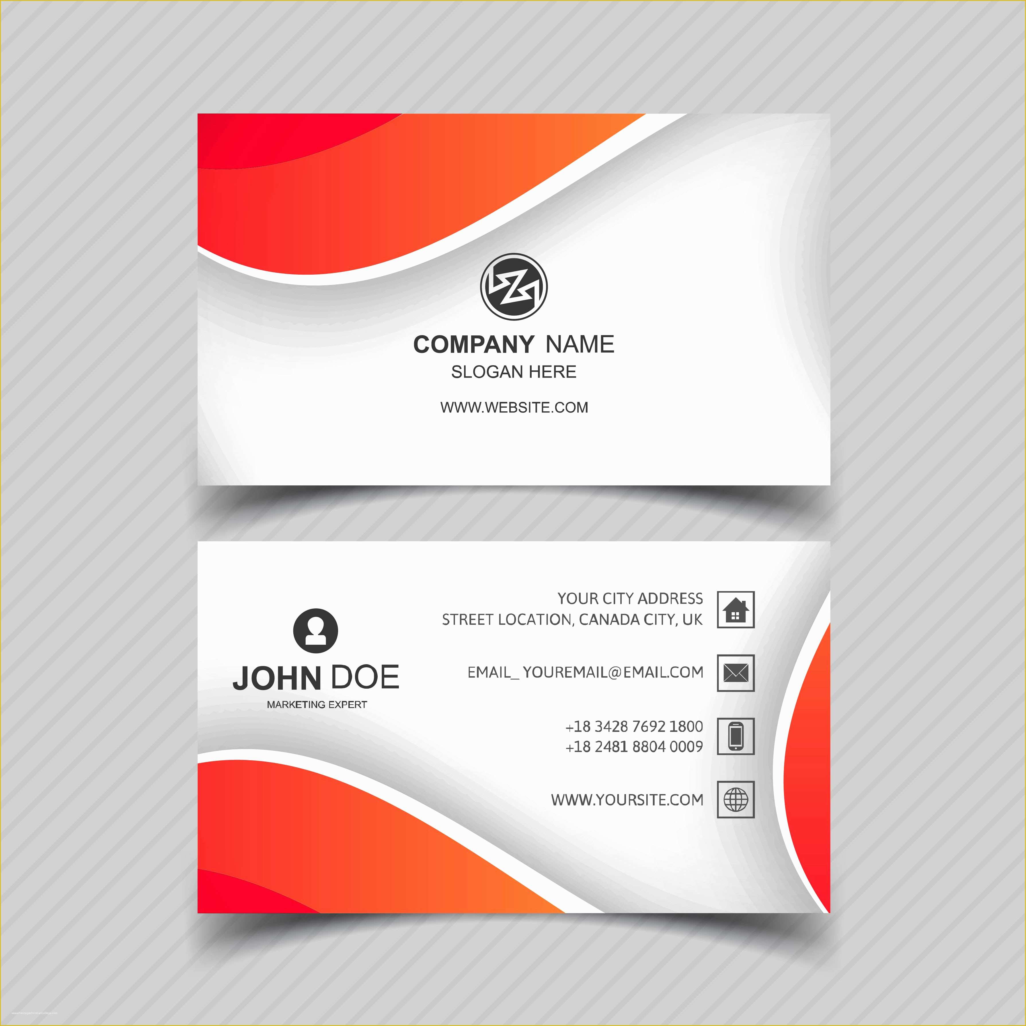 Modern Business Cards Templates Free Download Of Modern Business Card Template with Wave Design Download