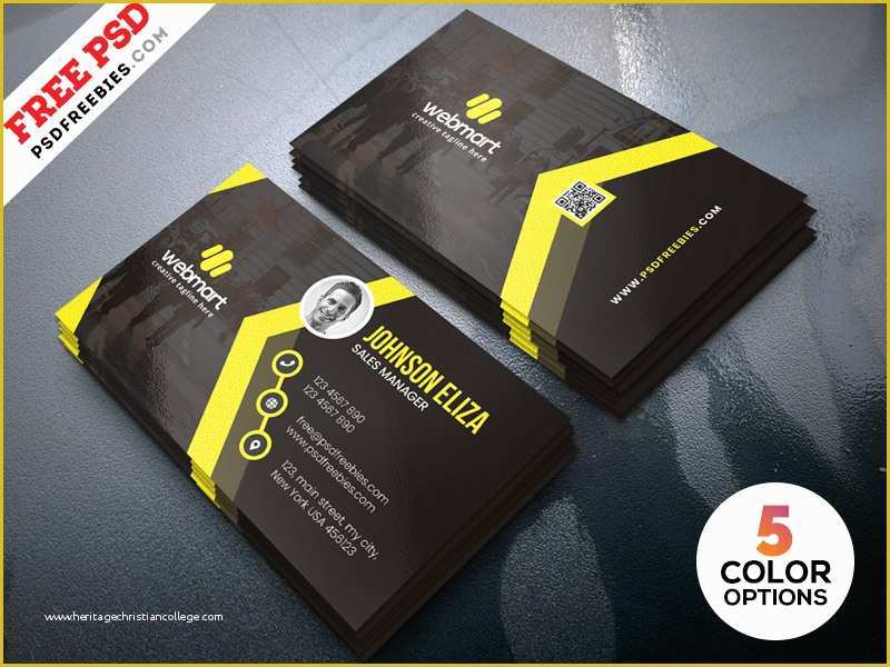 Modern Business Cards Templates Free Download Of Modern Business Cards Design Templates Psd by Psd Freebies