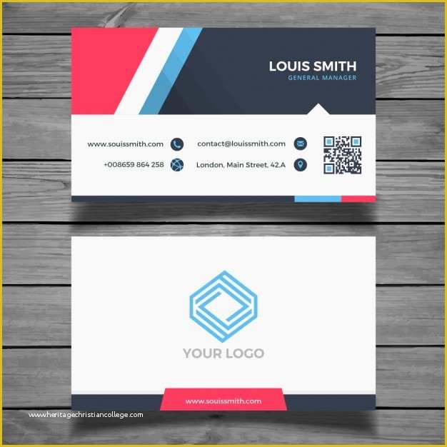 Modern Business Cards Templates Free Download Of Modern Colorful Business Card Template Vector