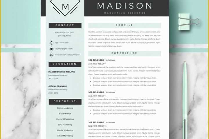 Modern Curriculum Vitae Template Free Of 19 Best Minimalist Resume Cv Templates Images On