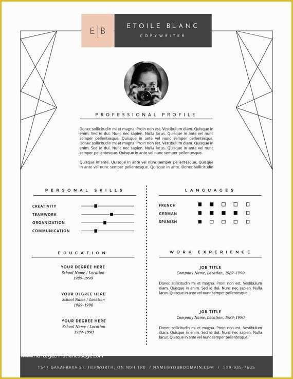 Modern Curriculum Vitae Template Free Of Die Besten 25 Lebenslauf Ideen Auf Pinterest