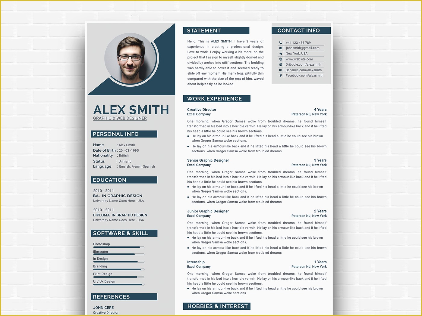 Modern Curriculum Vitae Template Free Of Free Modern Curriculum Vitae Template by andy Khan