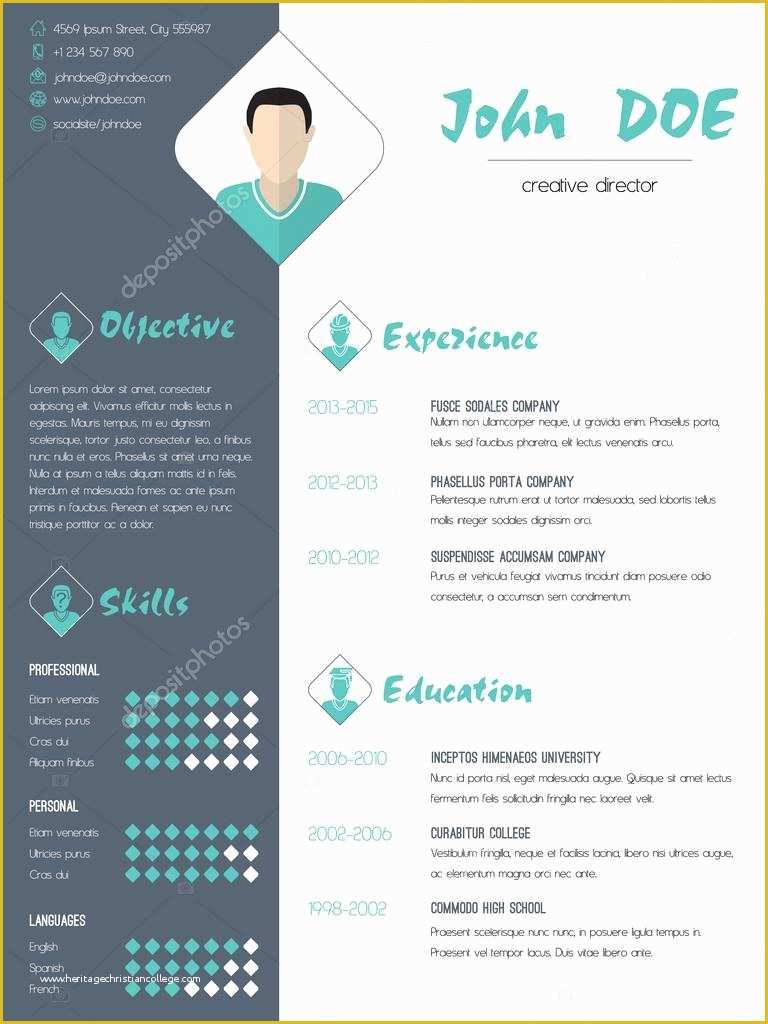 Modern Curriculum Vitae Template Free Of Model Modern Resume