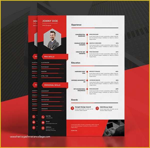 Modern Curriculum Vitae Template Free Of Modern Cv Resume Templates Cover Letter & Portfolio Page