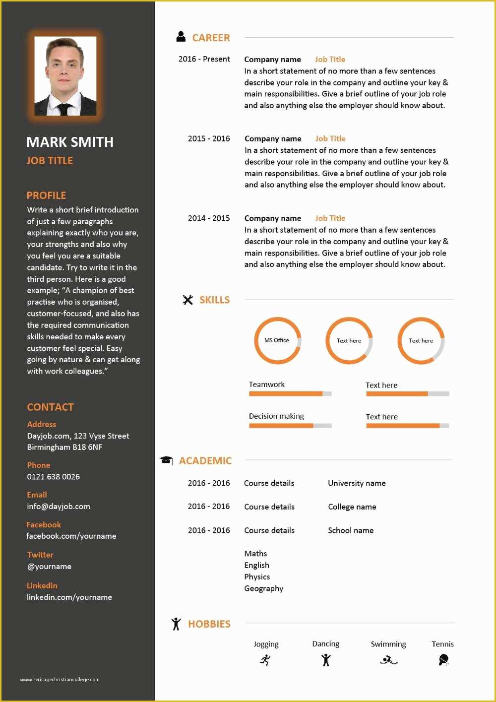Modern Cv Template Word Free Download Of Free Able Cv Template Examples Career Advice How