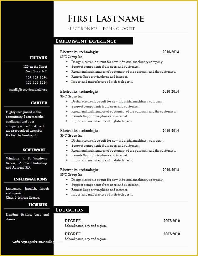 Modern Cv Template Word Free Download Of Modern Cv Template Word Free Download Luxury 303 to 309