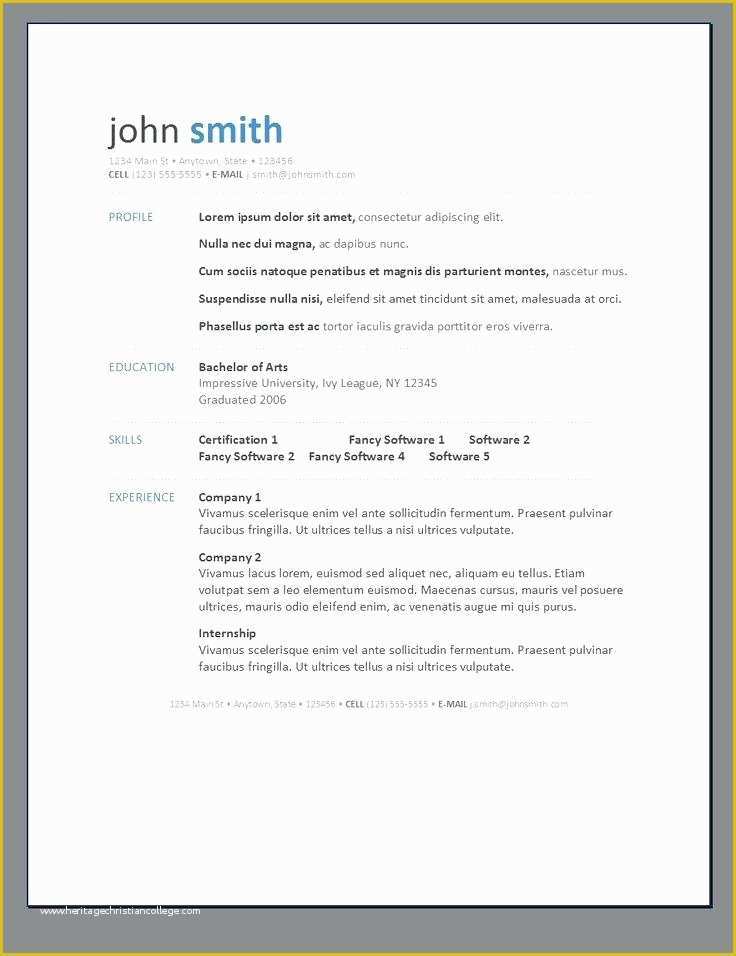 Modern Resume Template Free Download Of Contemporary Resume Templates Free Modern Resume Templates