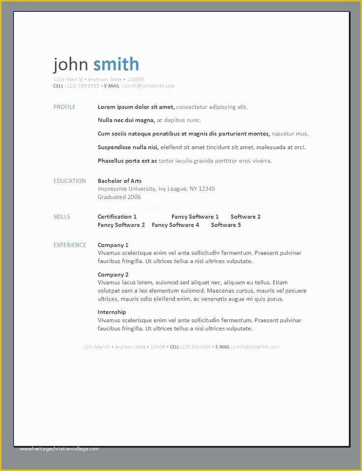 41 Modern Resume Template Free Download