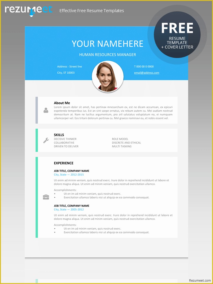 Modern Resume Template Free Download Of Le Marais Free Modern Resume Template