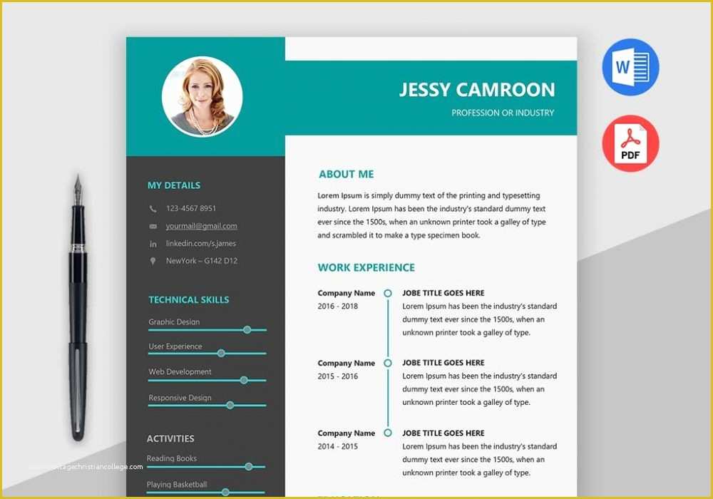 Modern Resume Template Free Download Of Modern Clean Resume Template Free Download Maxresumes