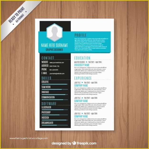 Modern Resume Template Free Download Of Modern Resume Template Vector