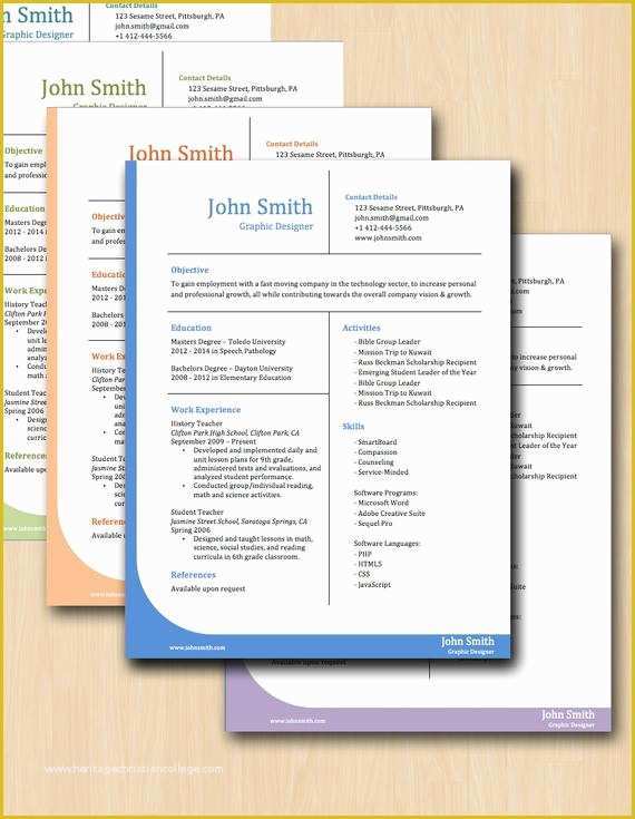 Modern Resume Template Microsoft Word Free Download Of Items Similar to Professional Grid Resume Template Six