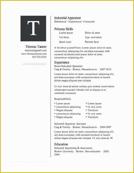 Modern Resume Template Microsoft Word Free Download Of Microsoft Word Resume Template – Creero