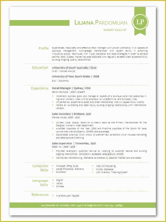 Modern Resume Template Microsoft Word Free Download Of Modern Microsoft Word Resume Template Liliana by Inkpower