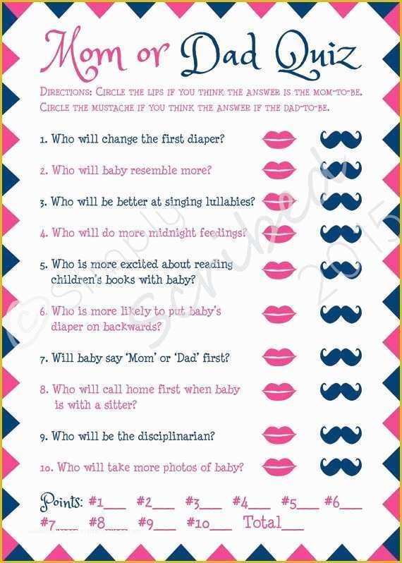 Mommy or Daddy Baby Shower Game Template Free Of 25 Best Ideas About Gender Reveal Games On Pinterest