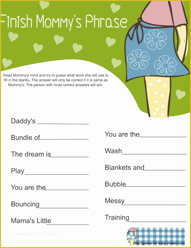 Mommy or Daddy Baby Shower Game Template Free Of Baby Shower Food Ideas Baby Shower Ideas Games Free