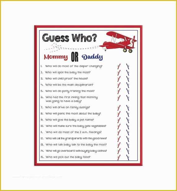 Mommy or Daddy Baby Shower Game Template Free Of Printable Baby Shower Game Guess who Couples