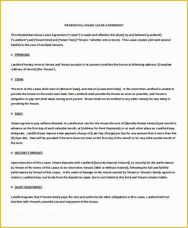 Month to Month Rental Agreement Template Free Of Month to Month Rental Agreement Template 13 Free Word