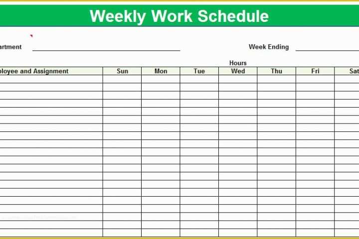 Monthly Employee Schedule Template Free Of 10 Best Of Free Printable Blank Employee Schedules