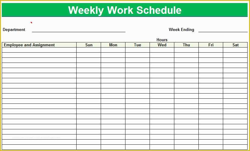 51 Monthly Employee Schedule Template Free