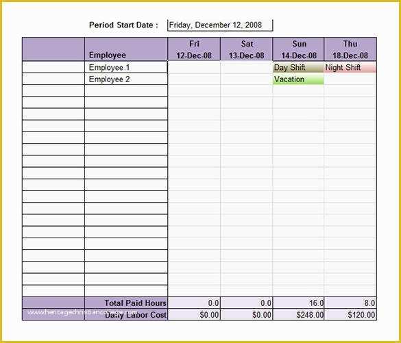 Monthly Employee Schedule Template Free Of 50 Schedule Templates – Pdf Word Excel