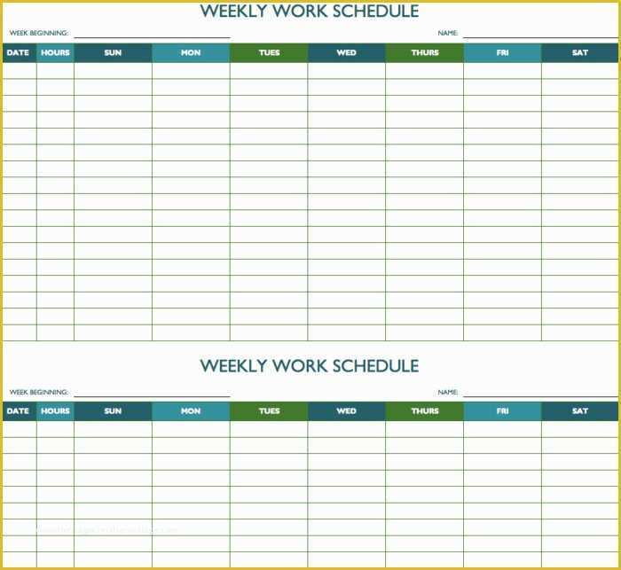 Monthly Employee Schedule Template Free Of Bi Weekly Employee Schedule Template Free Templates