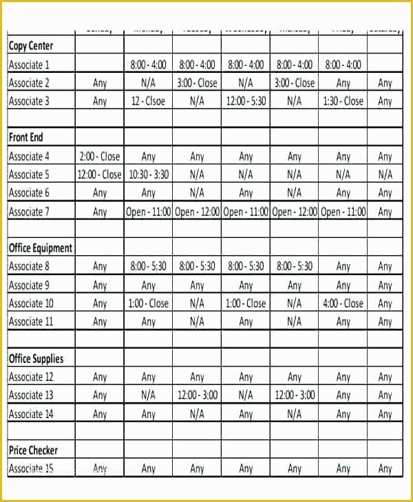 Monthly Shift Schedule Template Excel Free Of 8 Hour Schedule Template – Loparfo