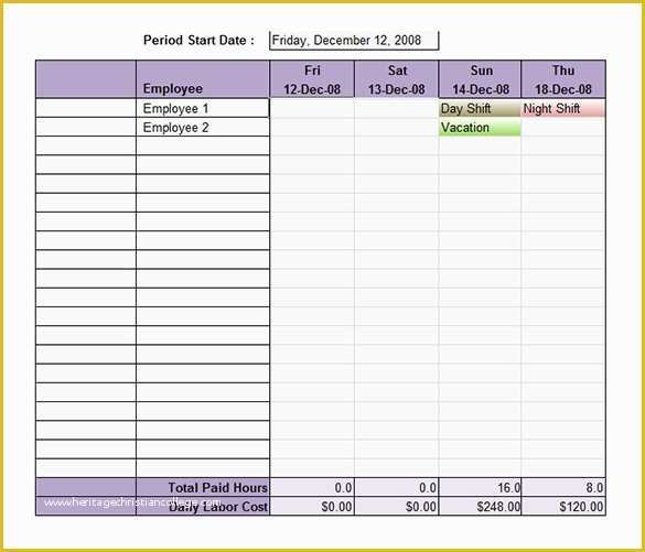 Monthly Shift Schedule Template Excel Free Of Free Employee and Shift ...