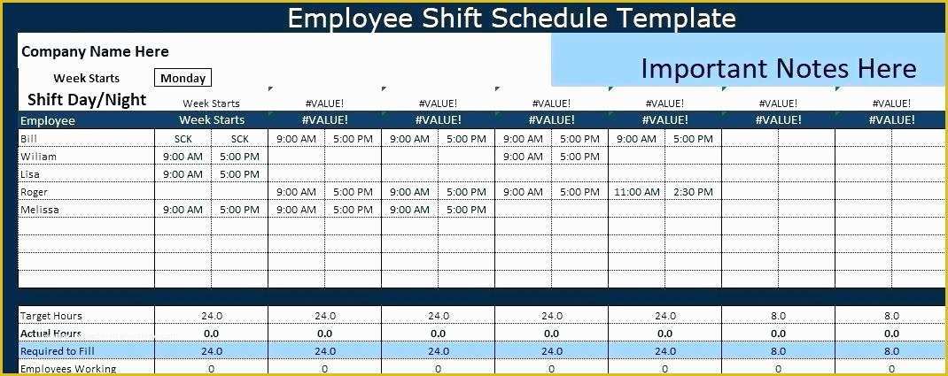 Monthly Shift Schedule Template Excel Free Of Employee Work Schedule Excel Work Schedule Template Excel