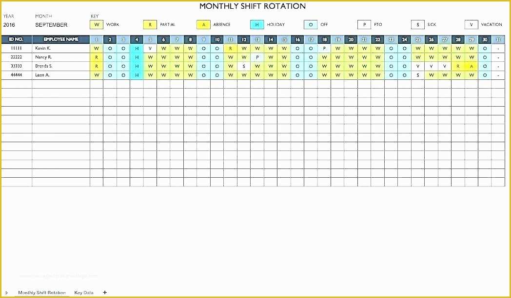 Monthly Shift Schedule Template Excel Free Of Monthly Schedule Maker Excel Schedule Generator Full Size