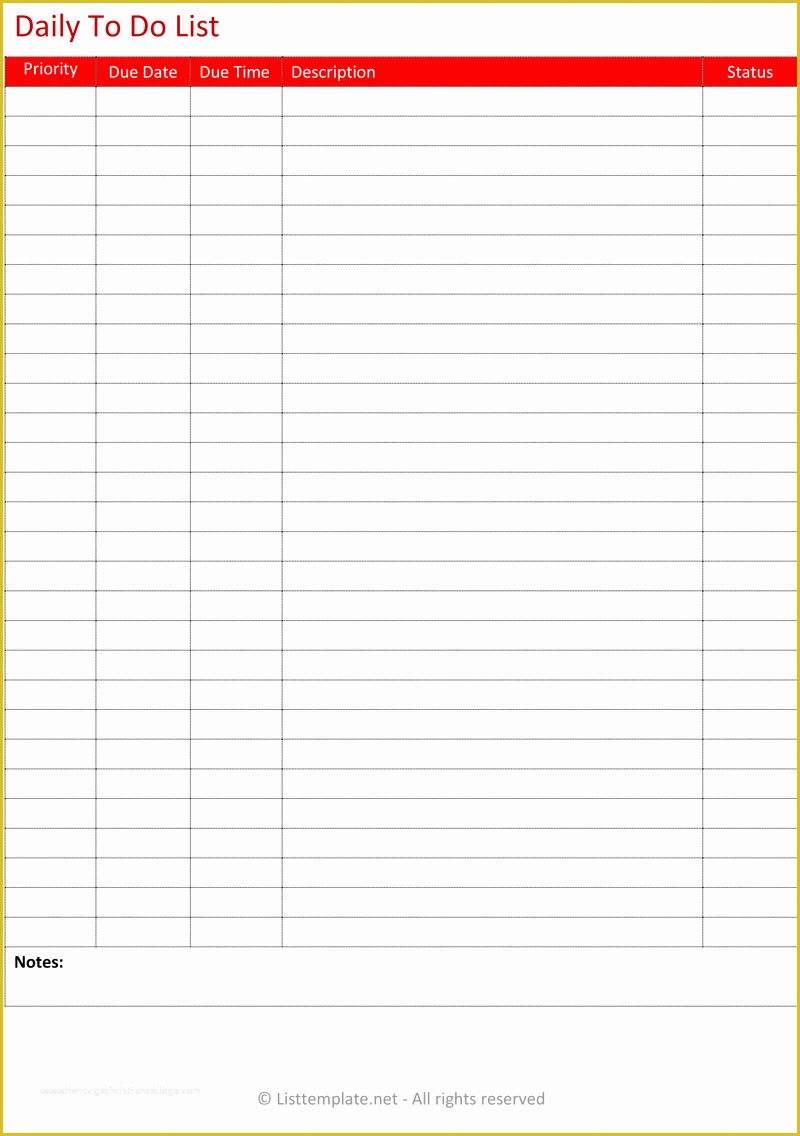 Monthly to Do List Template Free Of Free Printable Daily to Do List Template Templates Data
