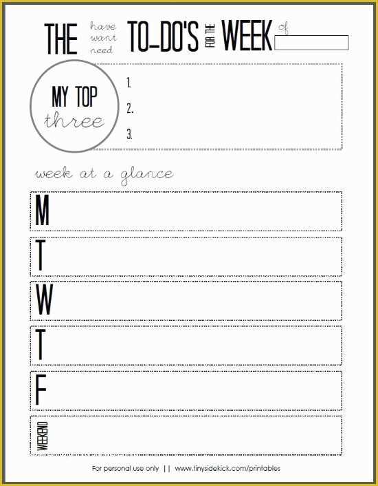 Monthly to Do List Template Free Of Free Printable to Do List Weekly
