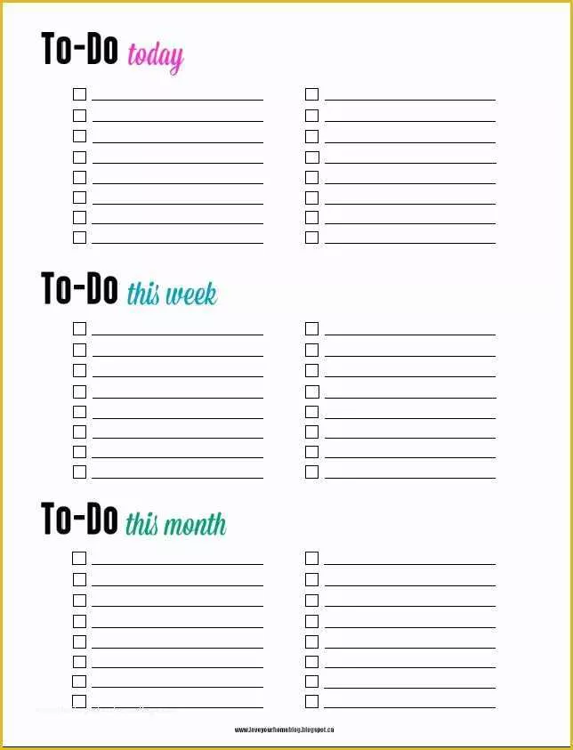 Monthly to Do List Template Free Of Free to Do List Printable Daily Weekly Monthly