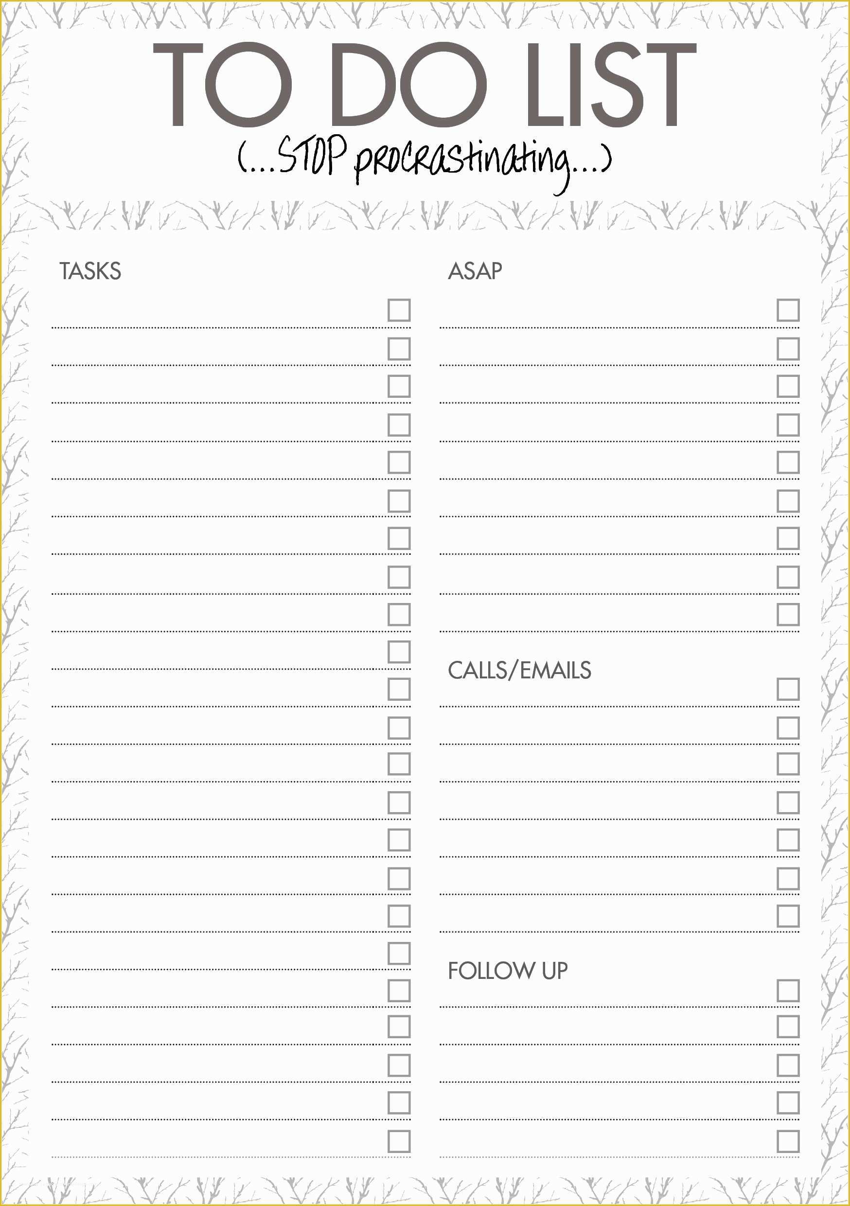 Monthly to Do List Template Free Of organization Templates On Pinterest