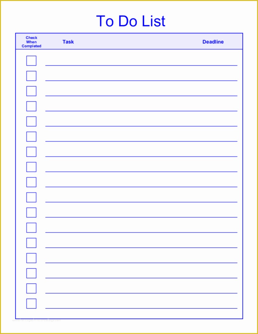 Monthly to Do List Template Free Of the Gallery for Weekly to Do List Template