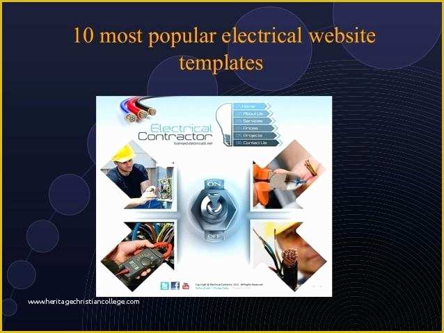 Most Popular Free Website Templates Of Electrical Contractor Website Template Under Construction
