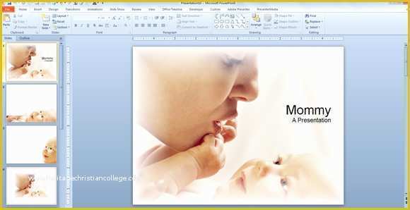 Mother and Baby Powerpoint Template Free Of Baby & Mommy Powerpoint Templates