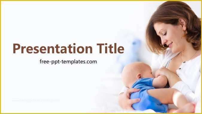 Mother and Baby Powerpoint Template Free Of Breastfeeding Ppt Template