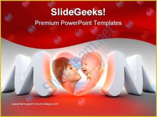 Mother and Baby Powerpoint Template Free Of Mom with Baby Family Powerpoint Backgrounds and Templates
