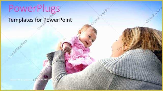 Mother and Baby Powerpoint Template Free Of Powerpoint Template A Mother Playing with Her Child 3099