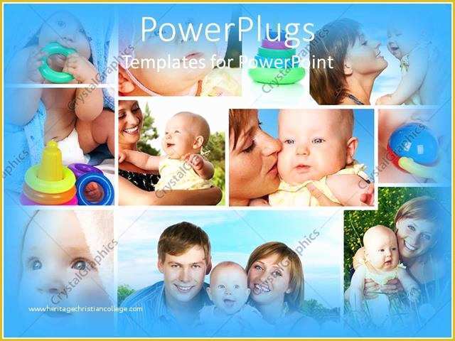 Mother and Baby Powerpoint Template Free Of Powerpoint Template Collage Of Mother Father Baby