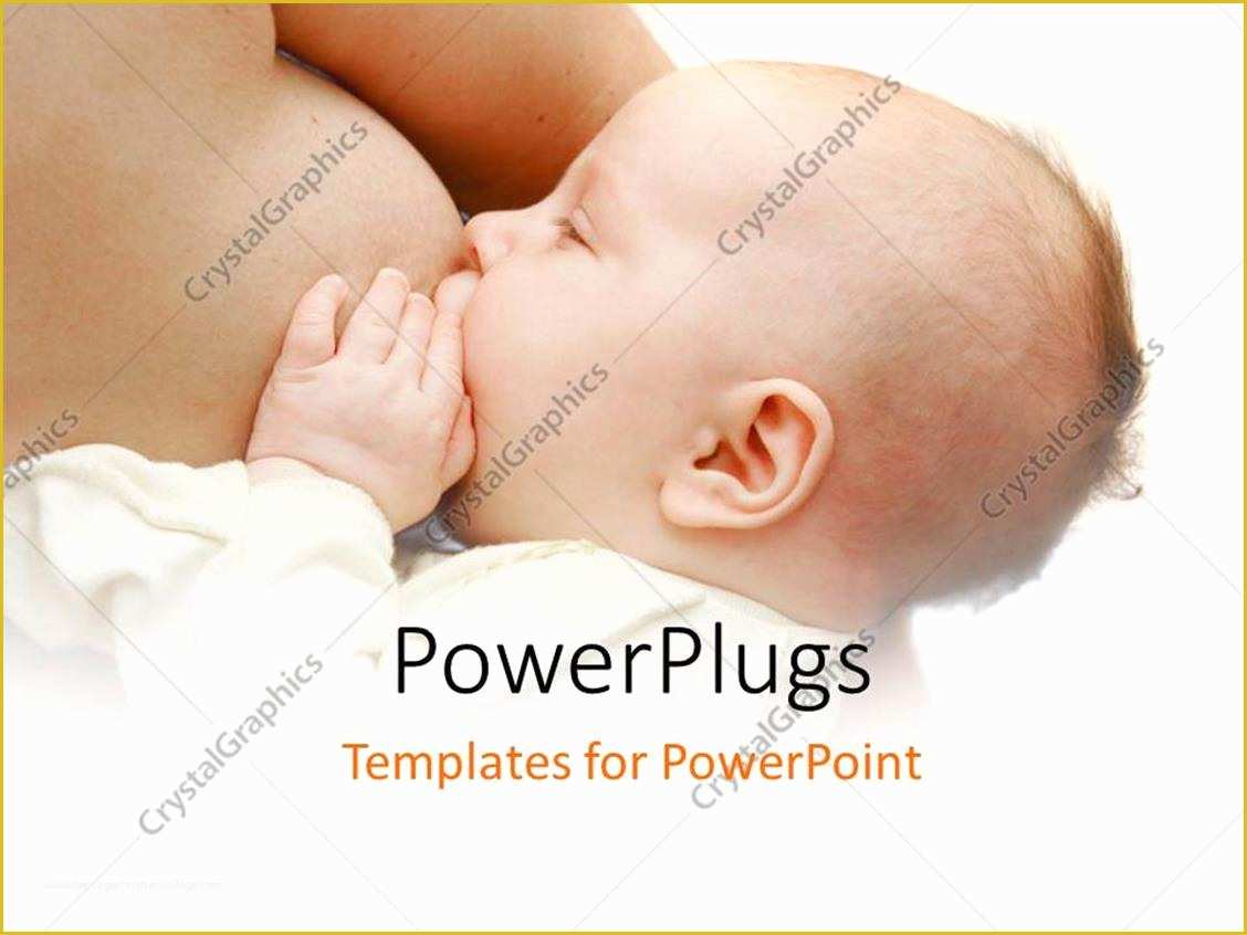 Mother and Baby Powerpoint Template Free Of Powerpoint Template Little Baby Feeding From Mother S