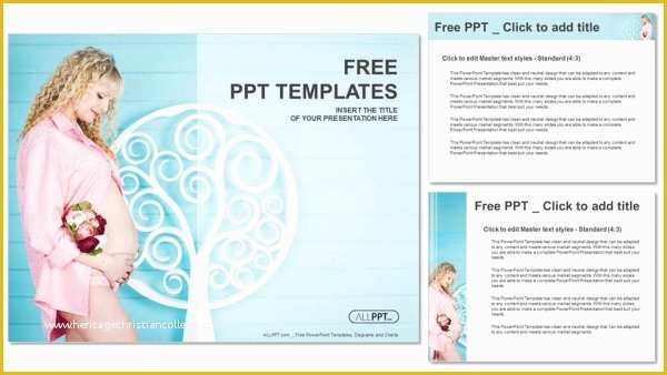 Mother and Baby Powerpoint Template Free Of Pregnant Woman Powerpoint Templates