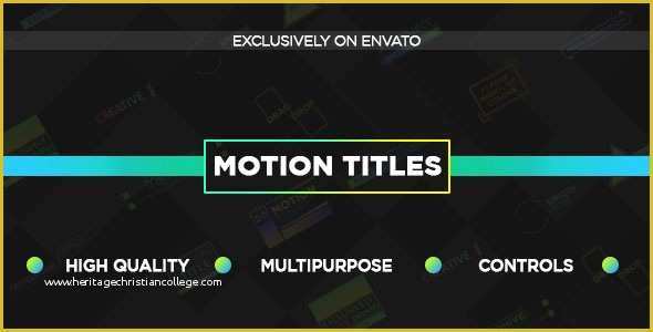 Motion Title Templates Free Of 20 Unique Motion Titles Titles after Effects Templates