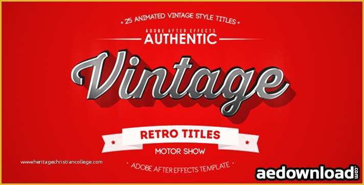 Motion Title Templates Free Of 25 Animated Vintage Titles Free Download Videohive