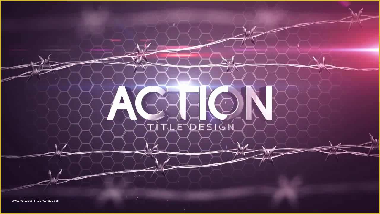 Motion Title Templates Free Of Action Title Design after Effects Templates