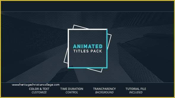Motion Title Templates Free Of Animated Titles Corporate after Effects Templates