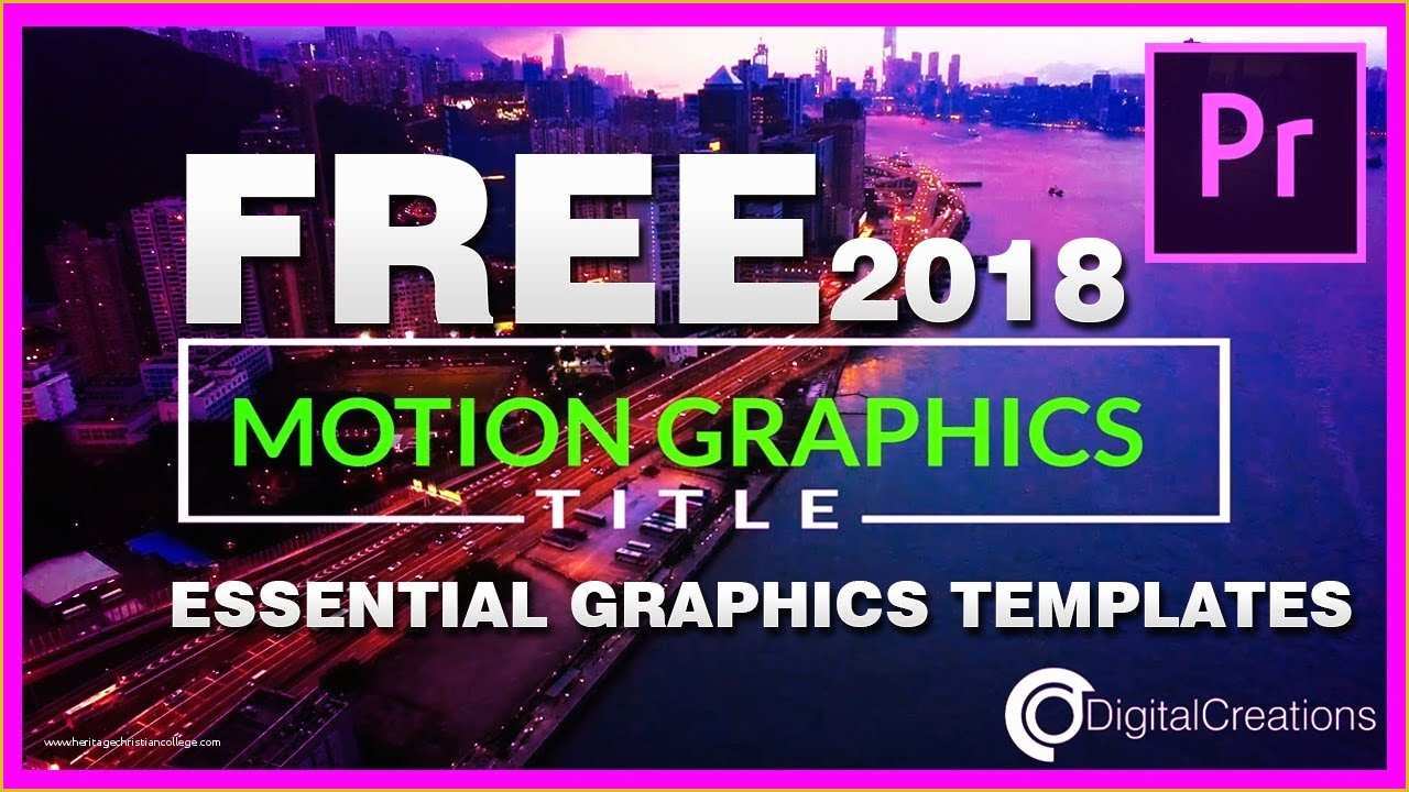 Motion Title Templates Free Of Essential Graphics Templates Premiere Pro Free