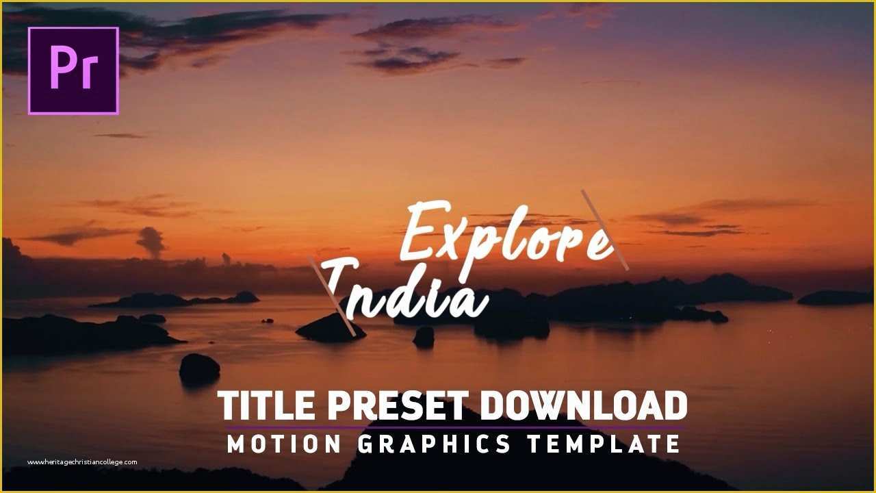 Motion Title Templates Free Of Free Titles Intros Preset for Premiere Pro Cc