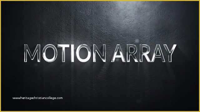 Motion Title Templates Free Of Metal 3d Titles Motion Graphics Templates